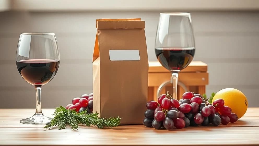 Rött vin med låg sockerhalt i bag in box